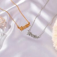Classic Song Bad And Boujee English Letter Necklace main image 3