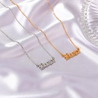 Classic Song Bad And Boujee English Letter Necklace main image 4
