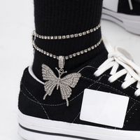 Fashion Diamond Multi-layer   Butterfly  Anklet main image 6
