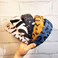 Korean  Retro Leopard Print Headband main image 2