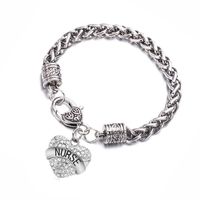 Alloy Diamond Letter Bracelet main image 2