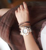Vente Chaude Nouveau Bracelet De Lettre De Diamant De Perles De Cuivre Pur main image 3