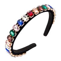 Korean Fashion Claw Chain Black Gold Velvet Headband main image 6