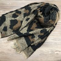 Double-sided Leopard Print Scarf main image 5