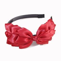 Korean Fashion Red Bow Headband main image 1