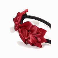 Korean Fashion Red Bow Headband main image 4