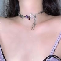 Full Diamond Crystal Heart Necklace main image 1