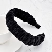 Pure Color Simple Bubble Folds Plush Hair Band sku image 2