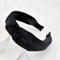 Pure Color Simple Bubble Folds Plush Hair Band sku image 5