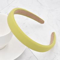 Simple Candy Color Milk Silk Sponge Hair Band sku image 1