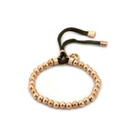 Hot Selling New Pure Copper Beads Diamond Letter Bracelet sku image 1