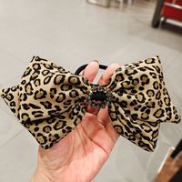 Korean  Wide-brimmed Leopard Hairpin Super Flash Butterfly Gold Rhinestone Headband sku image 1