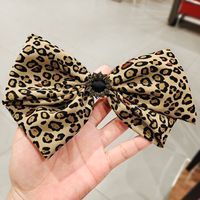 Korean  Wide-brimmed Leopard Hairpin Super Flash Butterfly Gold Rhinestone Headband sku image 2