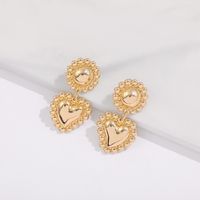 Retro Heart Earrings sku image 1