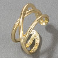 Retro Übertriebener Tierischer Schlangenförmiger Goldfischring sku image 1