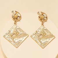 Fashion Metal Owl Earrings sku image 1