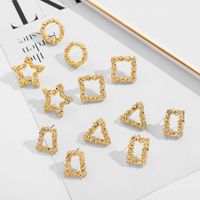 Retro C Shape Plating Alloy No Inlaid Earrings main image 1