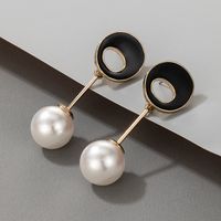 Drop Oil Imitation Pearl Earrings sku image 3