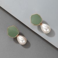 Drop Oil Imitation Pearl Earrings sku image 8
