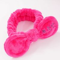 Cute Bows Flannel Wide-brimmed Embroidery Hairband sku image 4