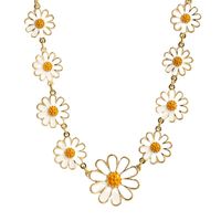 Daisy Alloy Simple Necklace main image 6
