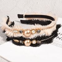 Fashion Pearl Diamond Headband main image 1