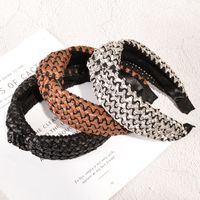 Knotted Leather Braided Headband main image 3