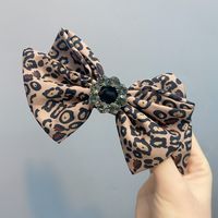 New Leopard Print Multilayer Bow Hairpin main image 6