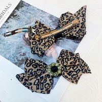 New Leopard Print Multilayer Bow Hairpin main image 4