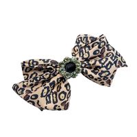 New Leopard Print Multilayer Bow Hairpin main image 3
