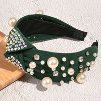 Fashion Diamond-studded Pearl Headband sku image 3