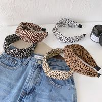 Leopard Print Wide-sided Knotted Headband main image 5