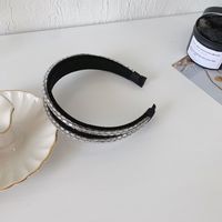 Sequined Velvet Rhinestone Headband sku image 1