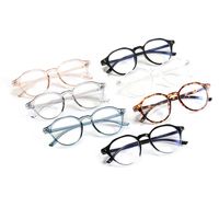 Light Transparent Retro Full Frame Glasses main image 6