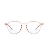 Light Transparent Retro Full Frame Glasses main image 5