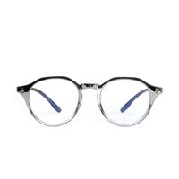 Light Transparent Retro Full Frame Glasses main image 4