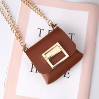Women'S Pu Leather Iron Solid Color Classical sku image 4