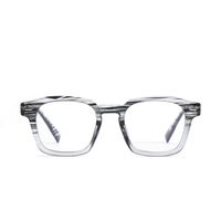 Blue Light Flat Mirror Square Frame Glasses sku image 3