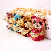 Creative Cute Diamond Cartoon Panda Keychain sku image 5