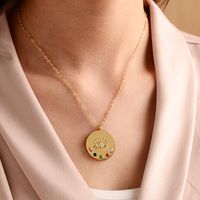 Fashion Gold-plated Devil's Eye Necklace main image 5
