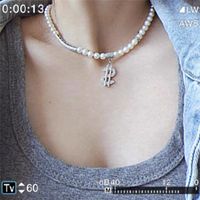 Diamonds Pearls Hip-hop Style Necklaces main image 5