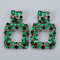 Inlaid Full Diamond Earrings main image 4