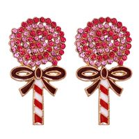 Boucles D&#39;oreilles En Diamant Sucette main image 2