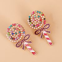 Lollipop Diamond Earrings main image 5