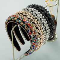 Velvet Sponge Fashion Rhinestones Headband main image 1