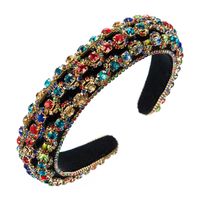 Velvet Sponge Fashion Rhinestones Headband main image 6