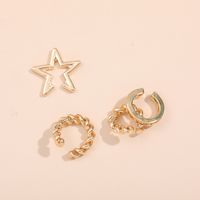 Alloy Five-pointed Star Ear Clip Set main image 4