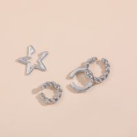 Alloy Five-pointed Star Ear Clip Set main image 5