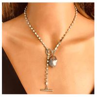 Fashion Claw Chain Special-shaped Pearl Pendant Necklace main image 2