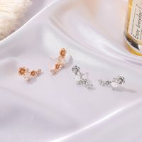 Artificial Opal Flower Earrings main image 3